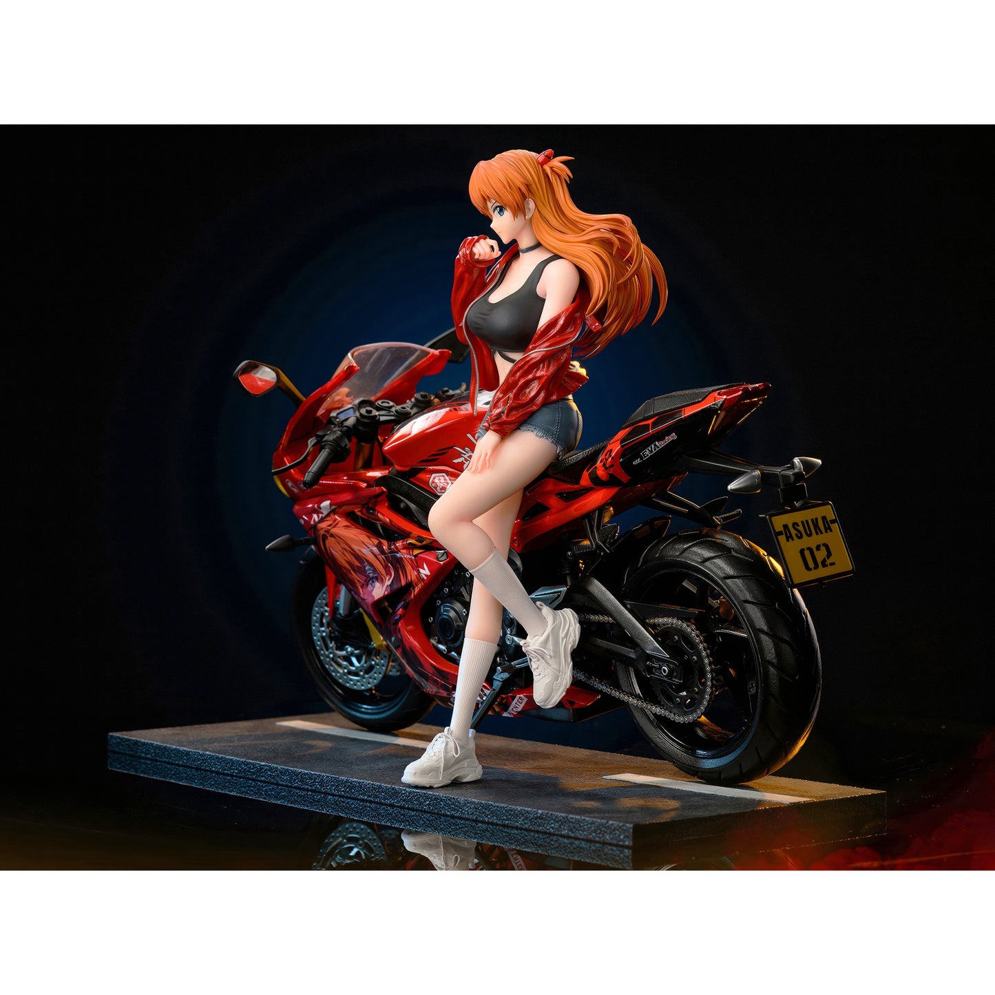 新世紀エヴァンゲリオン 式波・アスカ・ラングレー 痛バイク Ver. 1/6スケール 塗装済み完成品フィギュア